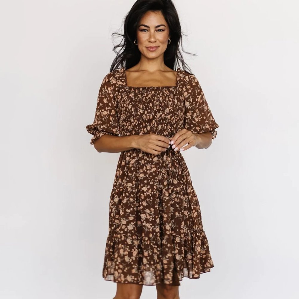 NEW Baltic Born Azlyn Smocked Short Dress (M)